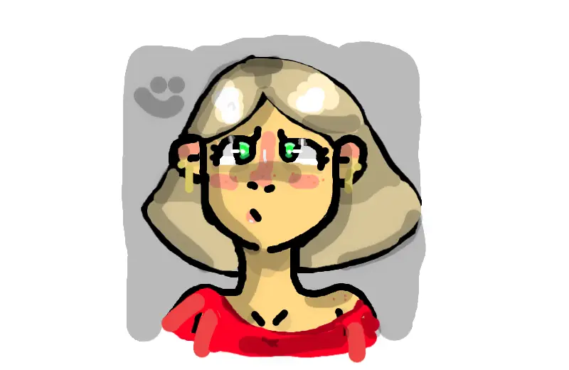 Drawing of my Girl oc created on DrawIsland
