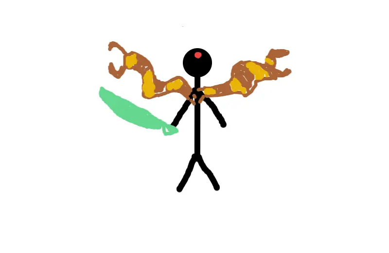 Drawing of the dark knight created on DrawIsland
