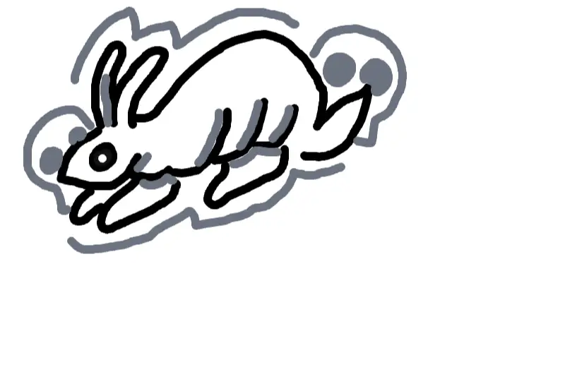 Drawing of Bunnyyyyyy created on DrawIsland