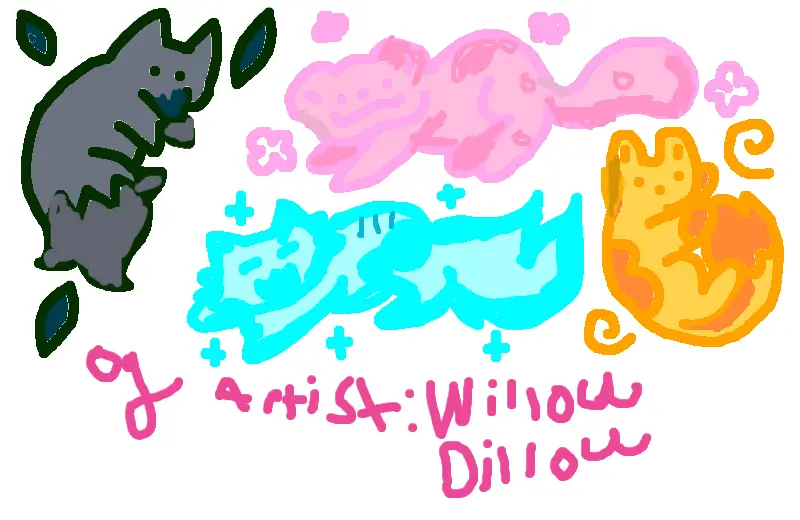Drawing of coloring Willow Dillow Bases check the desc to the scription created on DrawIsland