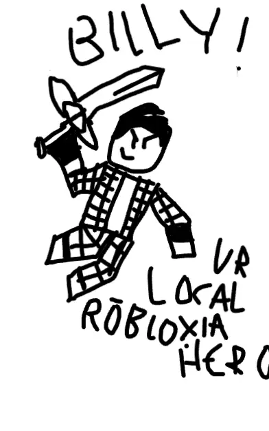 Billy sketch! (my Roblox OC default side)