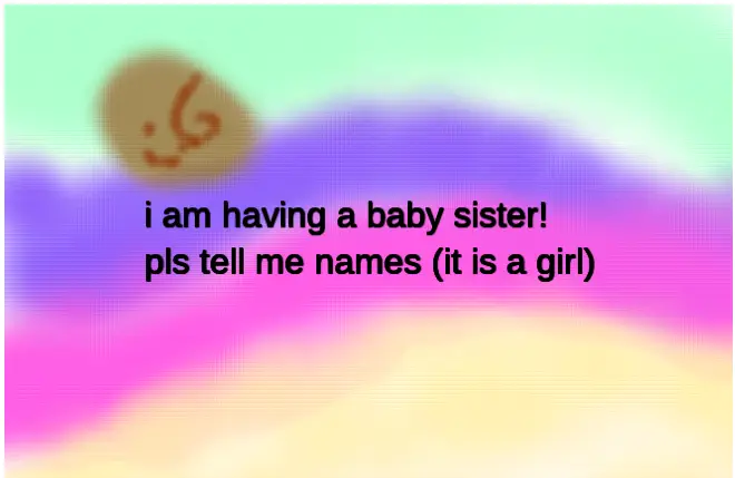 new sister