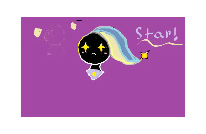 MY OC STAR made on microsoft paint