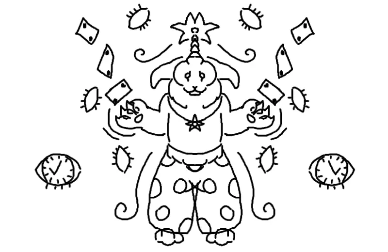 Drawing of White Rabbit created on DrawIsland
