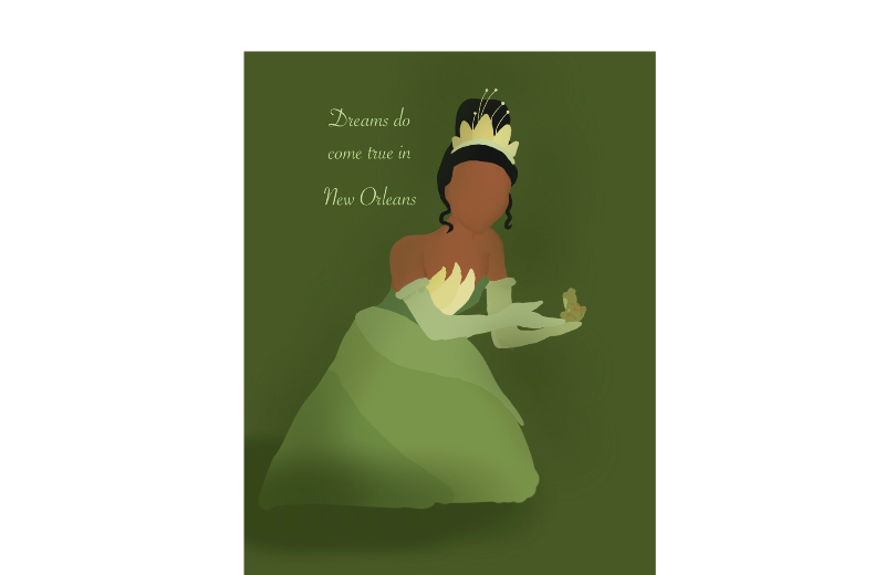Drawing of The Princess and the Frog created on DrawIsland