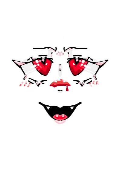 Drawing of Red Face created on DrawIsland