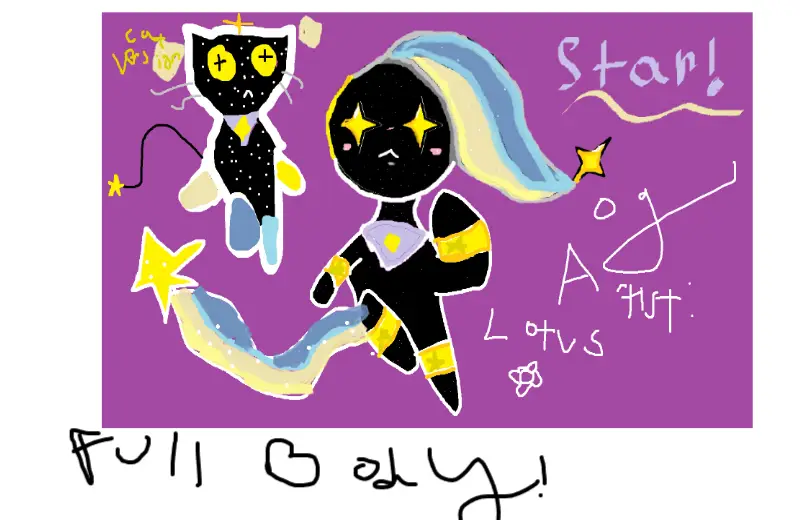 Drawing of Full body for Lotus Flower created on DrawIsland