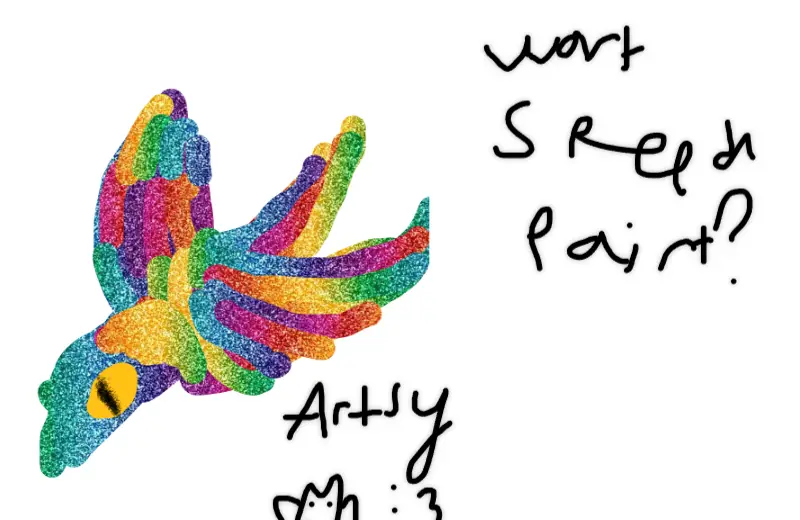 Drawing of Eagle from Microsoft word created on DrawIsland