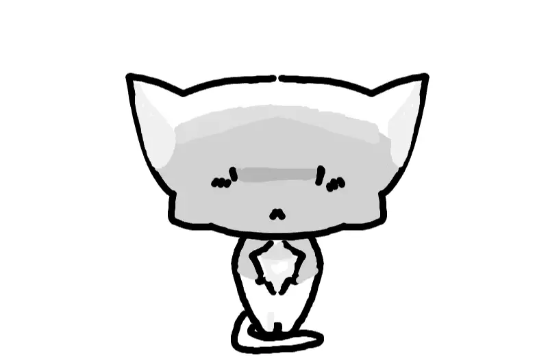 Drawing of 0.5 forehead cat view created on DrawIsland