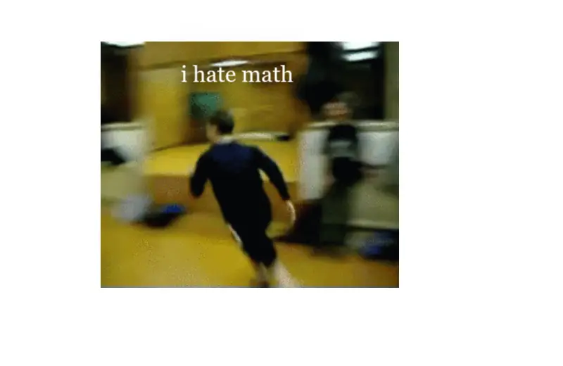 Drawing of I hate math created on DrawIsland