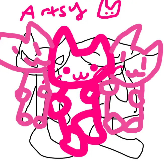 Drawing of My little Schrodingers Cat created on DrawIsland