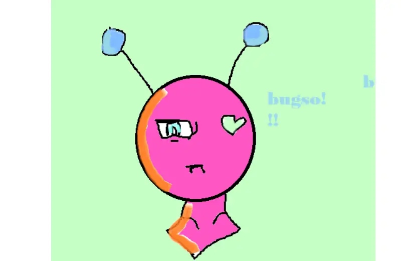 Drawing of MY FIRST COLor inversian of bugso created on DrawIsland