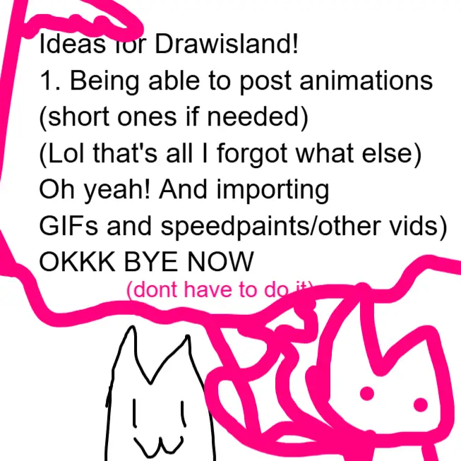 Drawing of idas for Drawisland created on DrawIsland