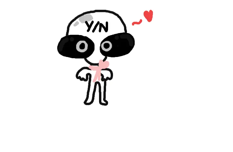 Drawing of Y/N created on DrawIsland