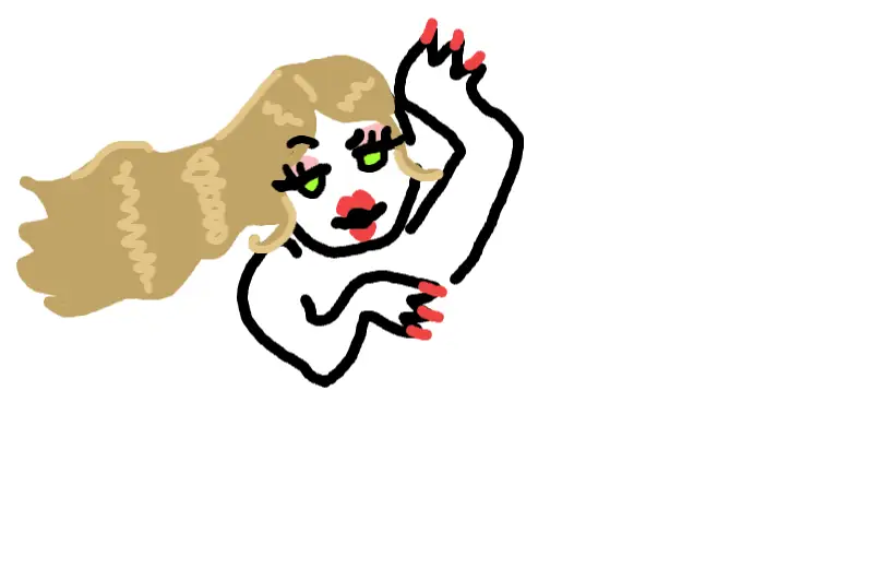 Drawing of BADDIE created on DrawIsland