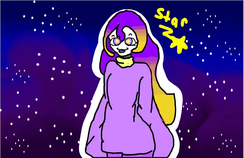 Drawing of Star my tsams OC created on DrawIsland