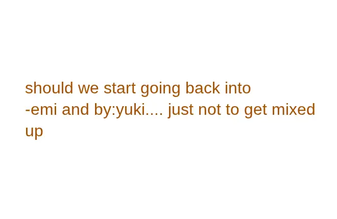 should we?
