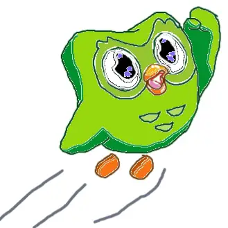 Drawing of Duolingo Owl created on DrawIsland