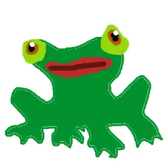 Drawing of Frog created on DrawIsland
