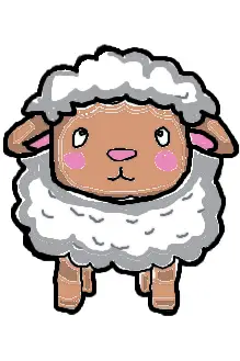 Drawing of Sheep created on DrawIsland