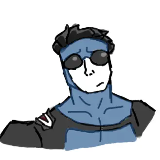 Drawing of Mark aka Invincible created on DrawIsland