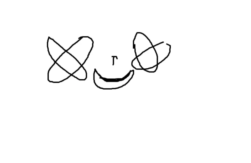 Drawing of CREEPY SMILE created on DrawIsland