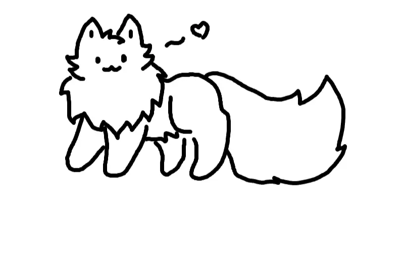 Drawing of Cat created on DrawIsland