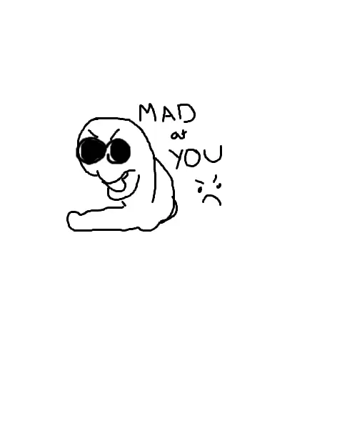 Drawing of MAD AT YOU created on DrawIsland