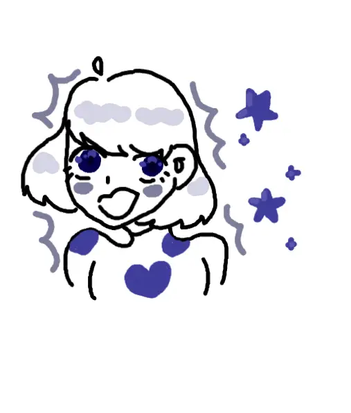 Drawing of Blue created on DrawIsland