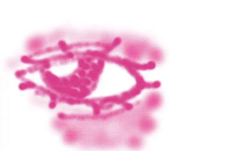 Drawing of eyeball created on DrawIsland