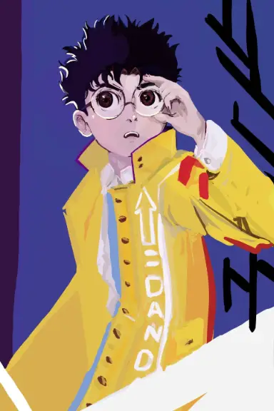 Drawing of Dandadan created on DrawIsland