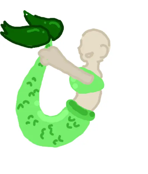 Drawing of Mermaid Base created on DrawIsland