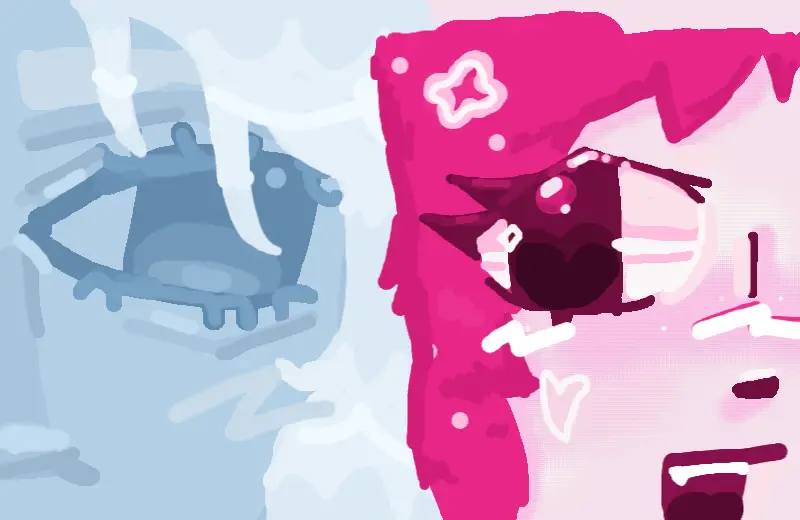 Drawing of Fake collab w ligma tisnely created on DrawIsland