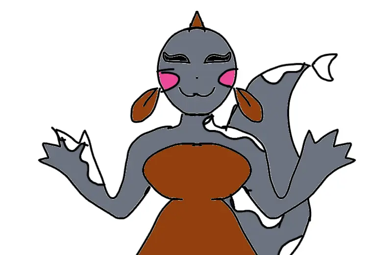 Drawing of OC created on DrawIsland