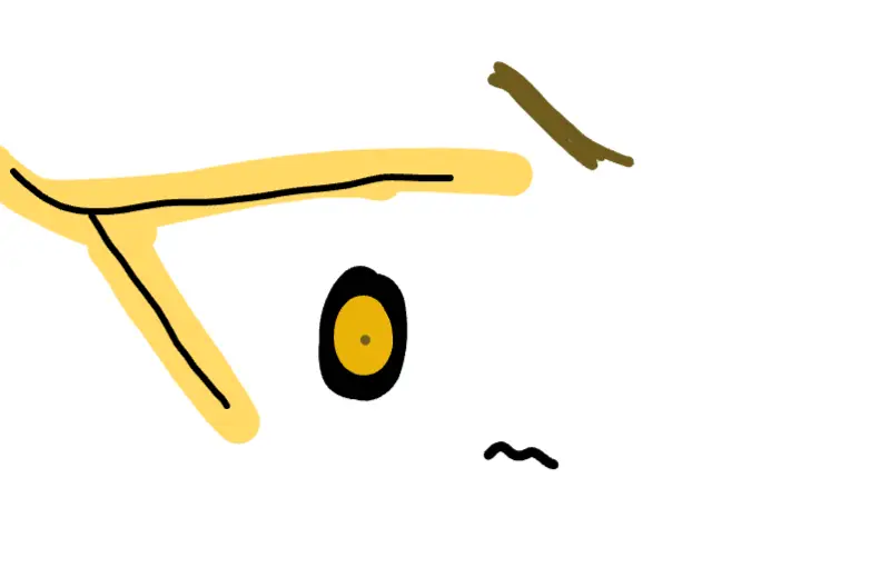 Drawing of eyes created on DrawIsland