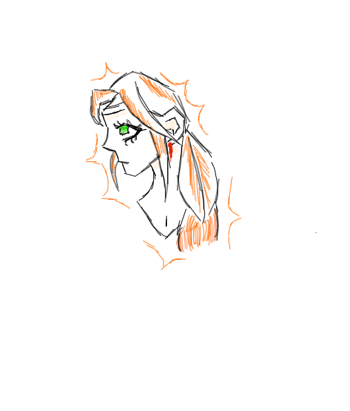Drawing of Girl created on DrawIsland