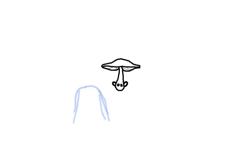 Drawing of The other part of the lil shroom created on DrawIsland