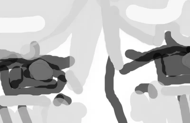 Drawing of gorl created on DrawIsland