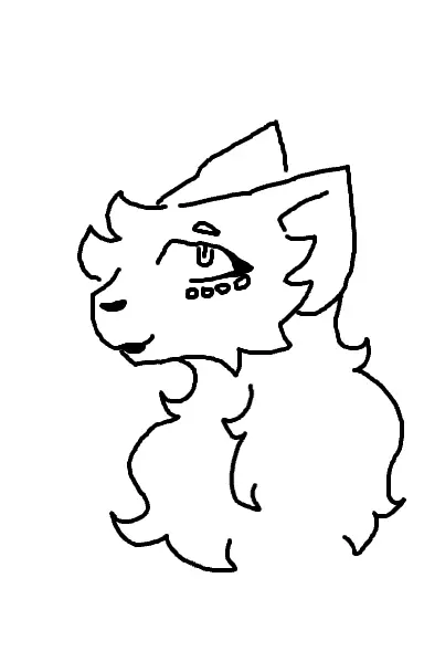Drawing of cat created on DrawIsland