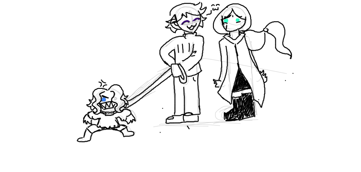 Drawing of My Ocs created on DrawIsland