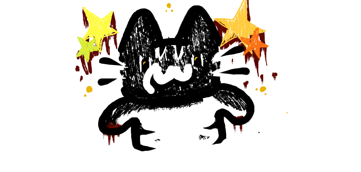Drawing of Cute kitty created on DrawIsland