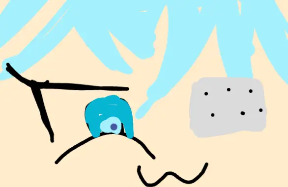 Drawing of Miku? idk created on DrawIsland