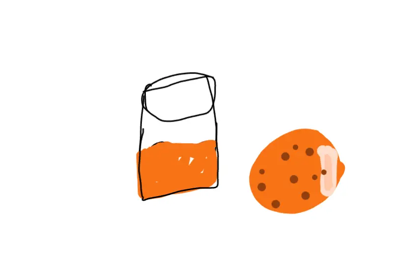 orange juice by yuki
