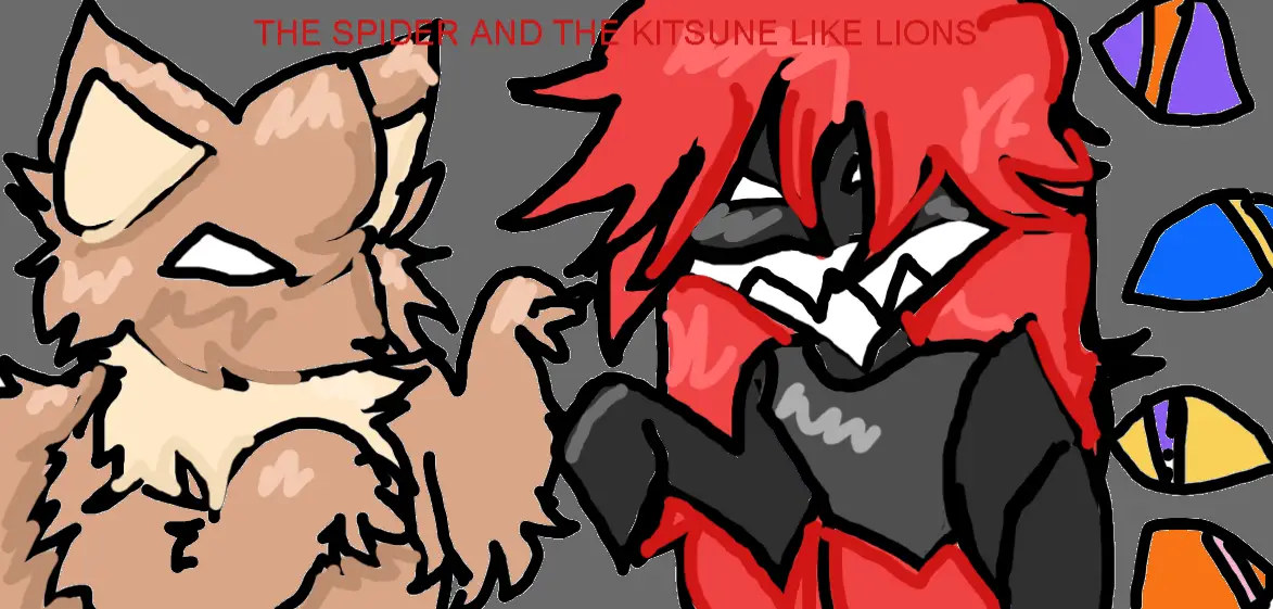 THE SPIDER AND THE KITSUNE LIKE LIONS