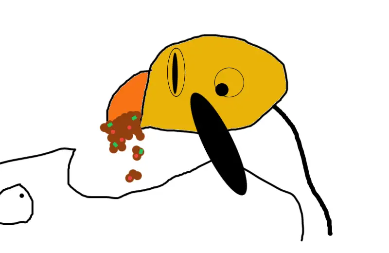 Dude Eating Taco (That apparently has a conscience)