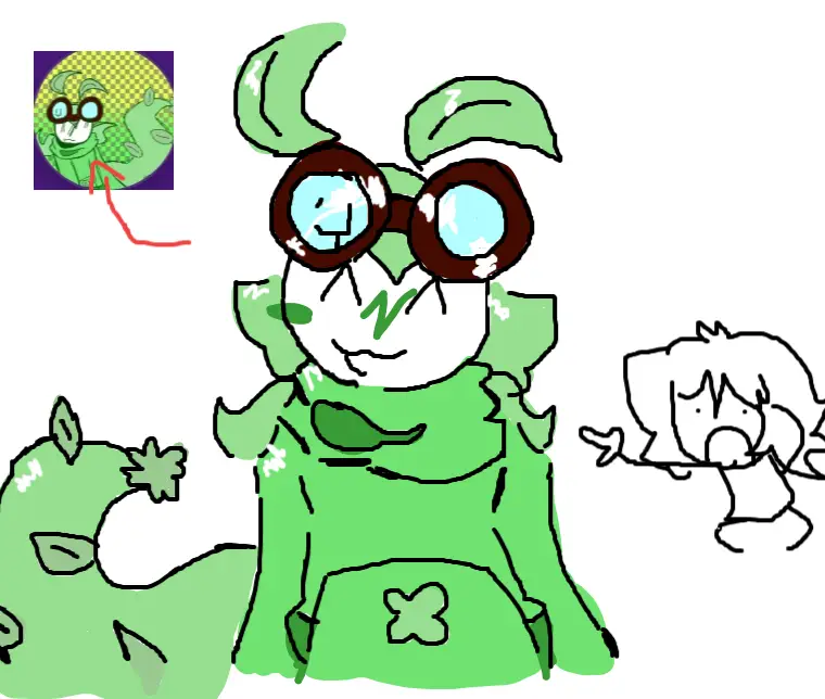 Drawing of OMG ITS XCLOVERX created on DrawIsland