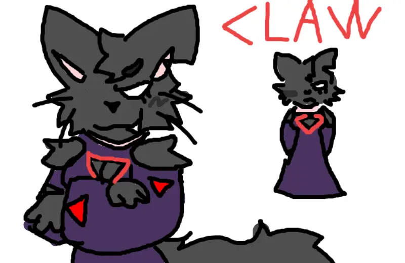 Drawing of CLAW! created on DrawIsland