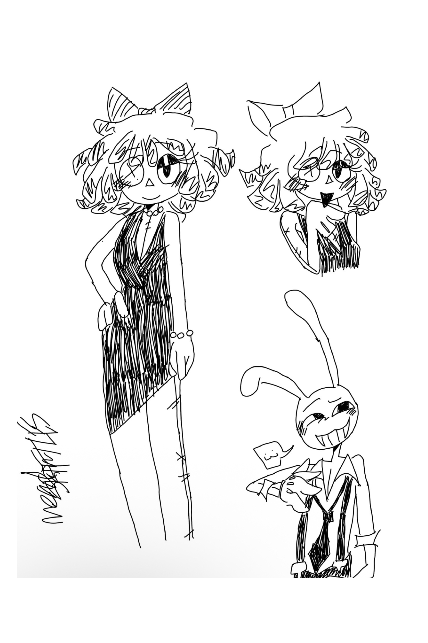 Ragatha and Jax doodles