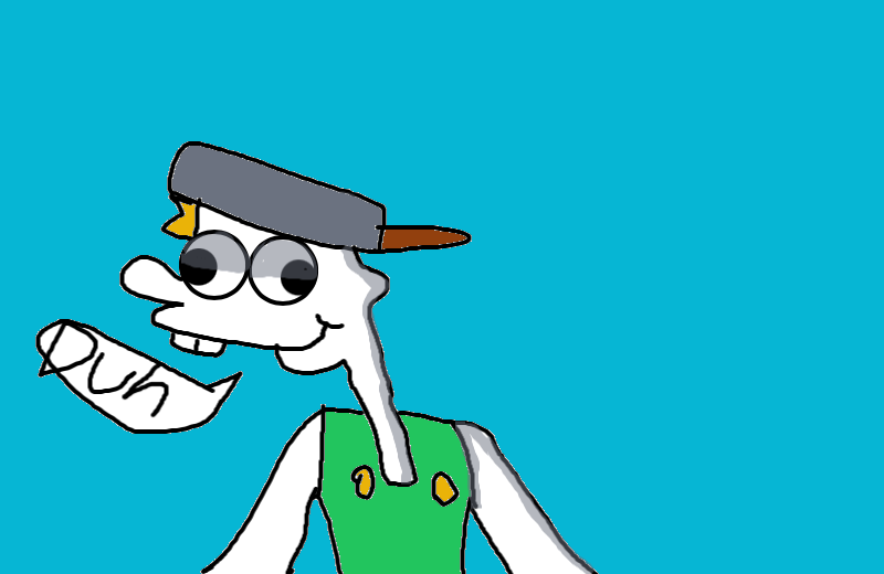 Drawing of idiotic man created on DrawIsland
