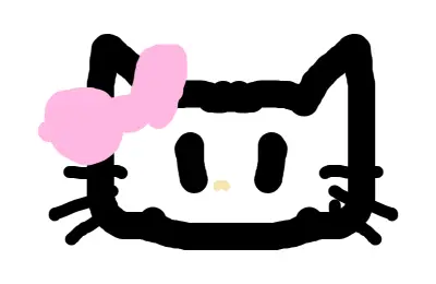 Drawing of Hello kitty created on DrawIsland